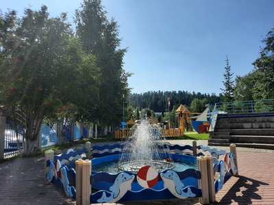 Амфитеатр, сезонный фонтан