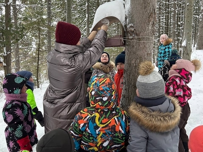 Кормление птиц и белок
