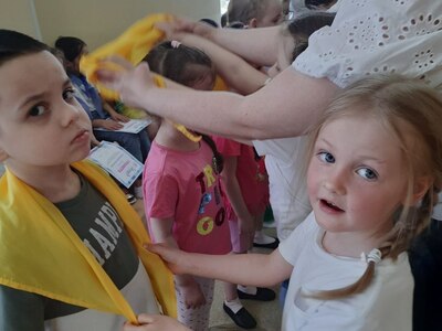 Передача эстафета другой группе